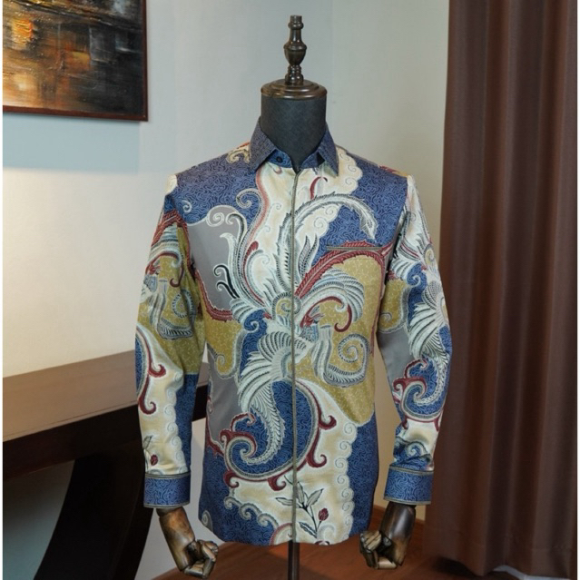 Renggana - RENDY BATIK | Kemeja Batik Pria Katun India Lengan Panjang Exclusive Elegan Formal