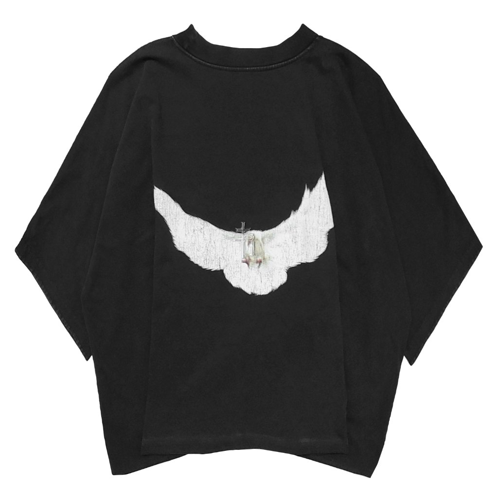 Yeezy GAP Balenciaga Dove No Seam Tee Washed Black XL
