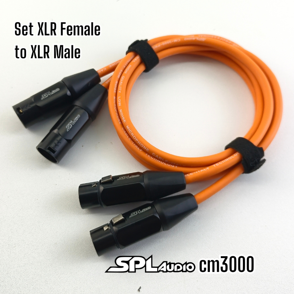 Satu Set Kabel Audio Jack XLR Male XLR Female Kabel SPL Audio cm3000