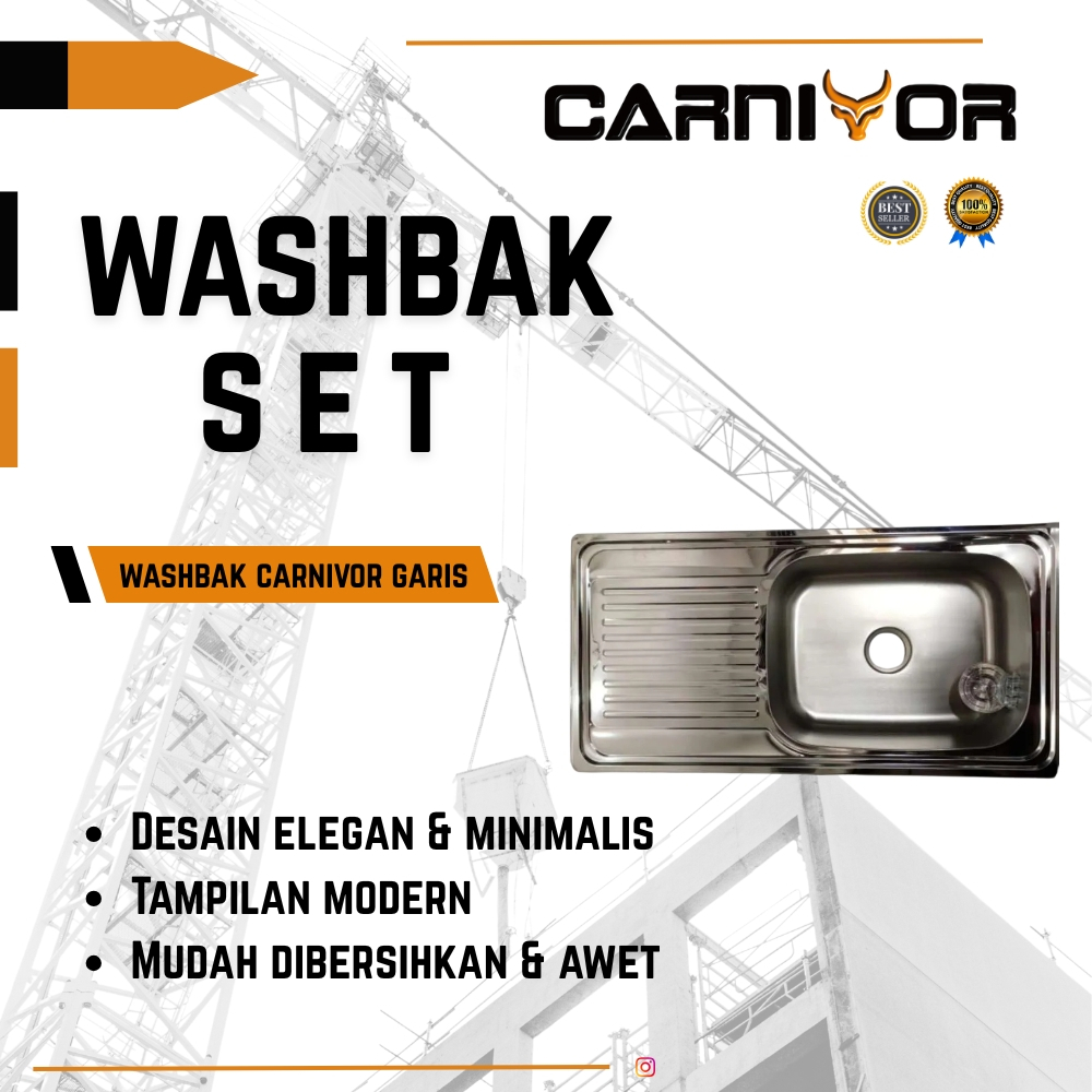 WASHBAK SET/ WASHBAK CARNIVOR /WASHBAK SET CARNIVOR /WASTAFEL/ WASHBAK/ WASHBAK DAPUR/ WASHBAK CUCI