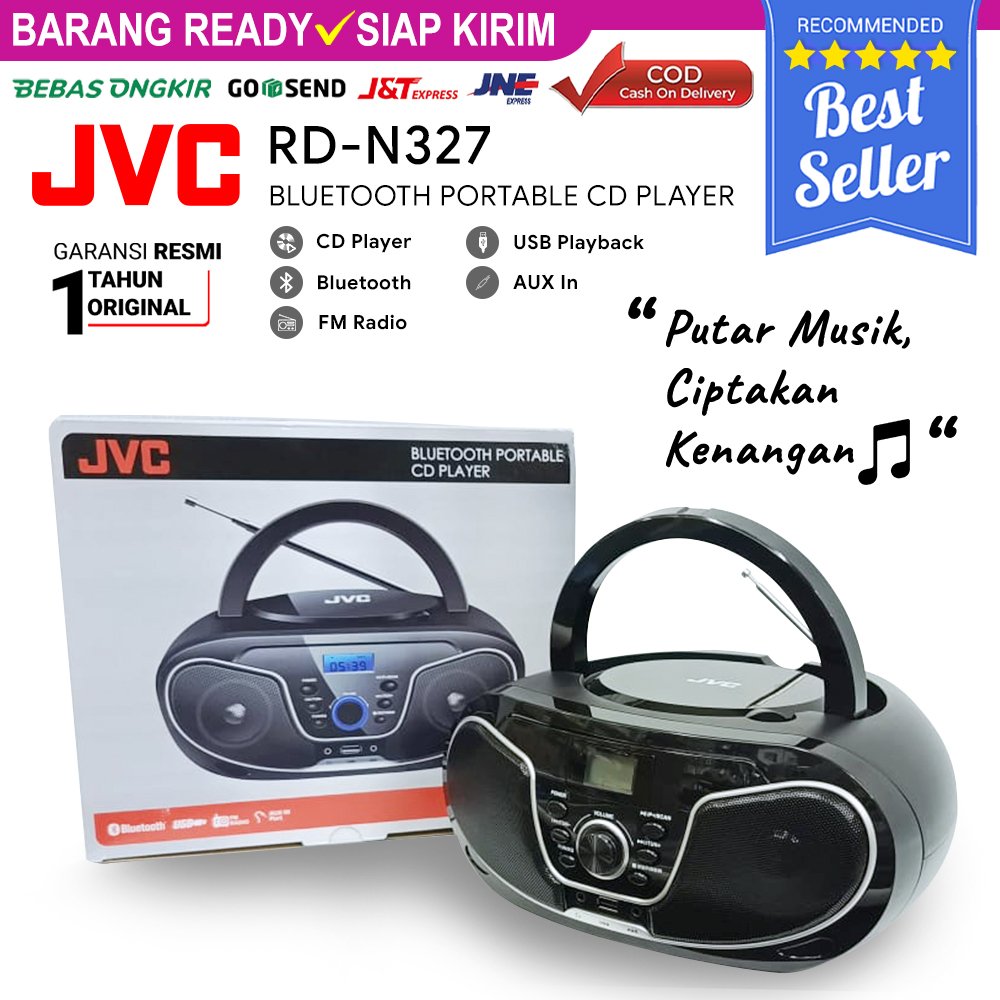 Mini Compo Hi Fi Boom box CD Player-MP3 Bluetooth Player-Radio Digital-Speaker Bluetooth - Pemutar K