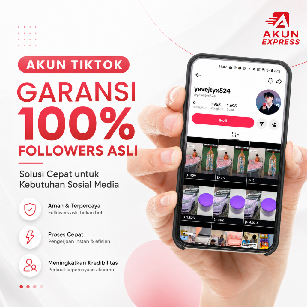 AKUN TIK TOK BERGARANSI BISA LIVE FOLLOWERS ASLI INDO | AKUN INDO TIK TOK BISA LIVE