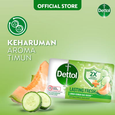 DETTOL Sabun Dettol / Sabun Mandi Batang Dettol / Sabun Mandi Dettol - Last-Fresh, 60GR