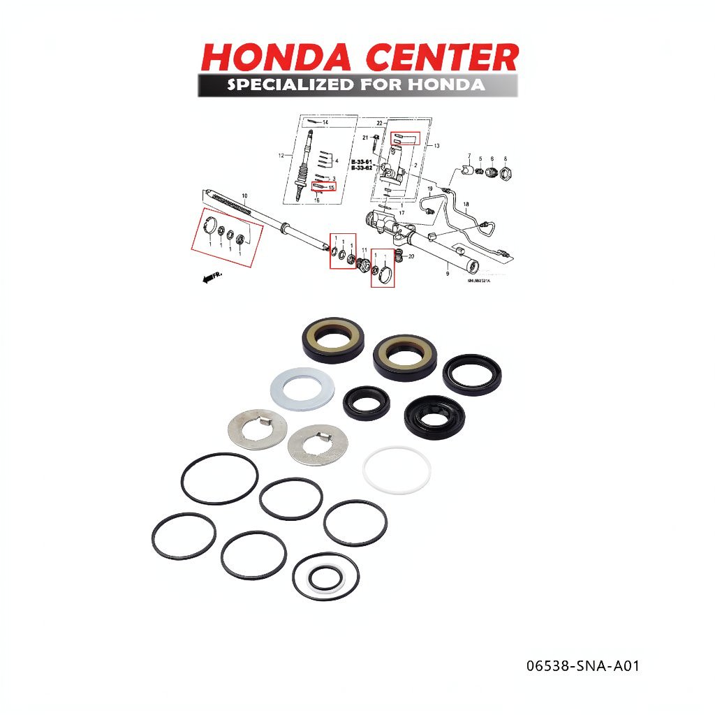 Seal Repair Kit Rack Power Steering Civic Fd1 2006 2007 2008 2009 2010 2011 Seal Bak Stir Civic Fd1 