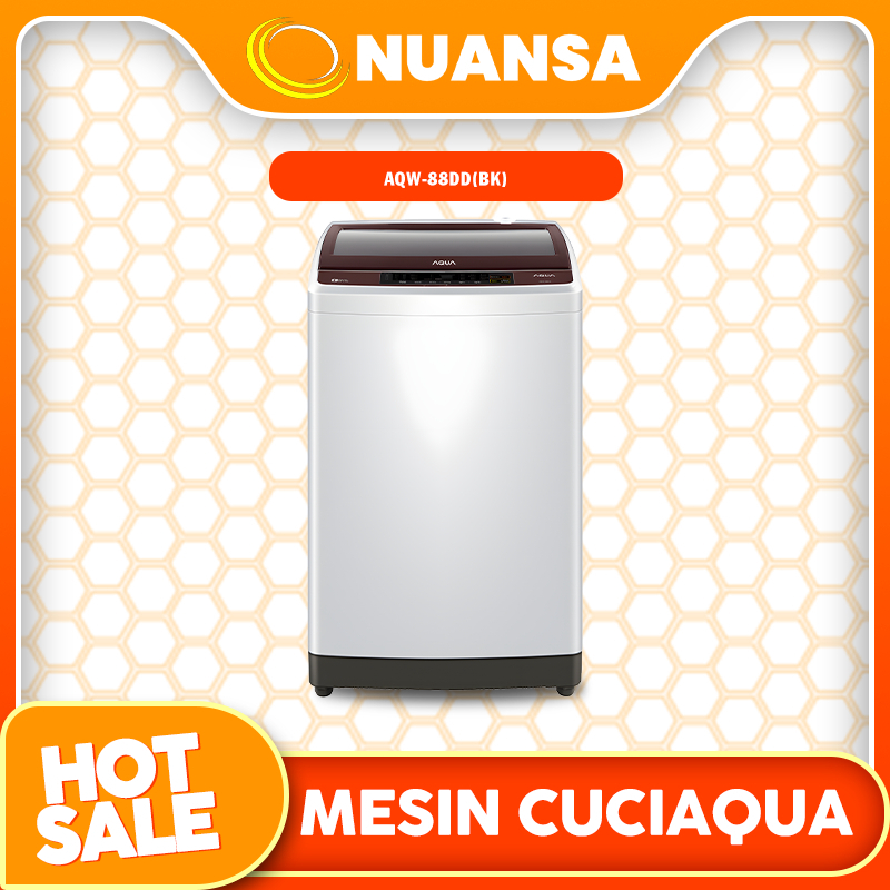 Mesin Cuci AQUA 1 Tabung AQW-88DD(BK)
