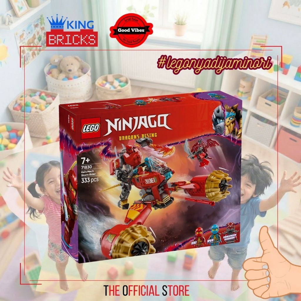 Mainan Anak 71830 Kai Mech Storm Rider - NINJAGO Robot Ninja LEGO Original Murah Jakarta