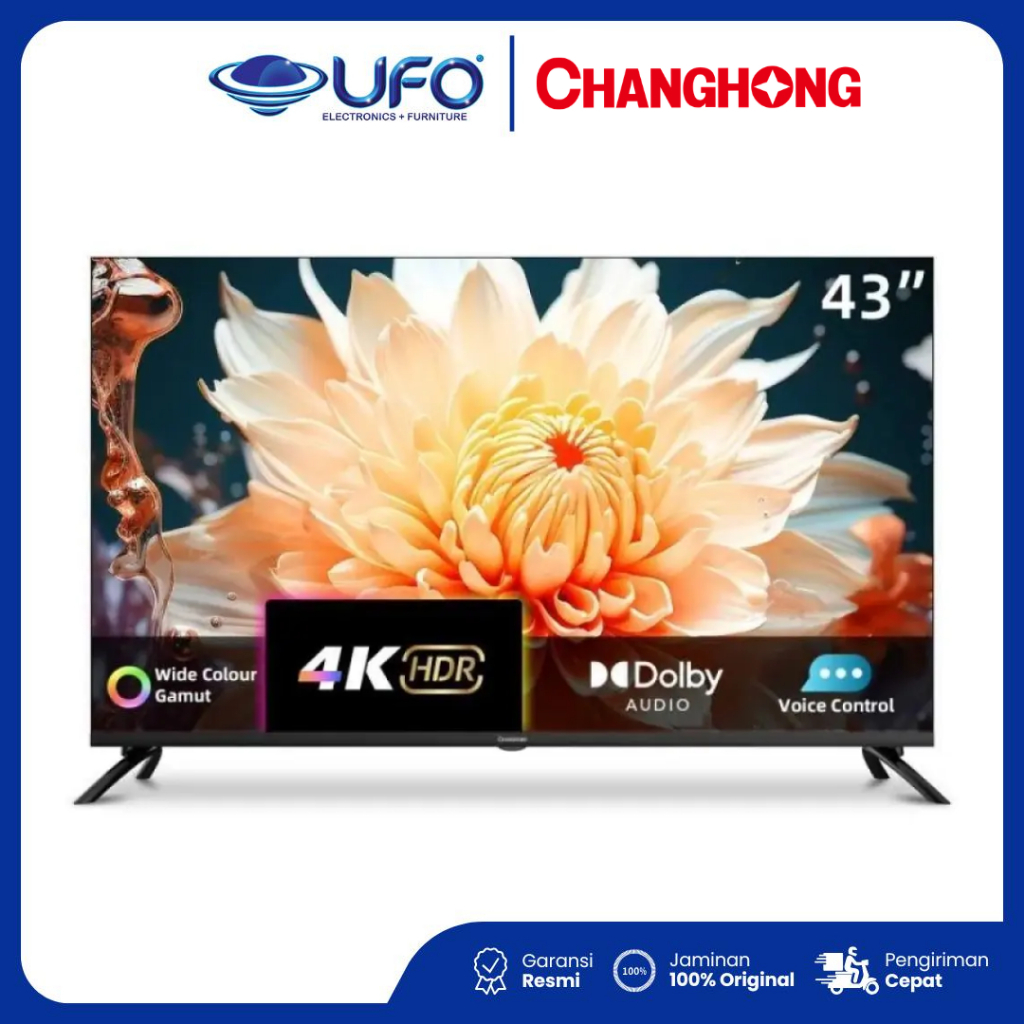 CHANGHONG U43QCN1 - Televisi 43' Inch Changhong Smart Tv