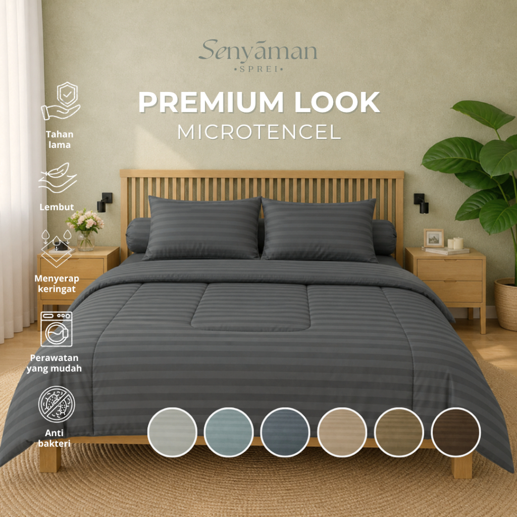 Senyaman Sprei - Bedcover Set Sprei Bahan Microtencel Premium