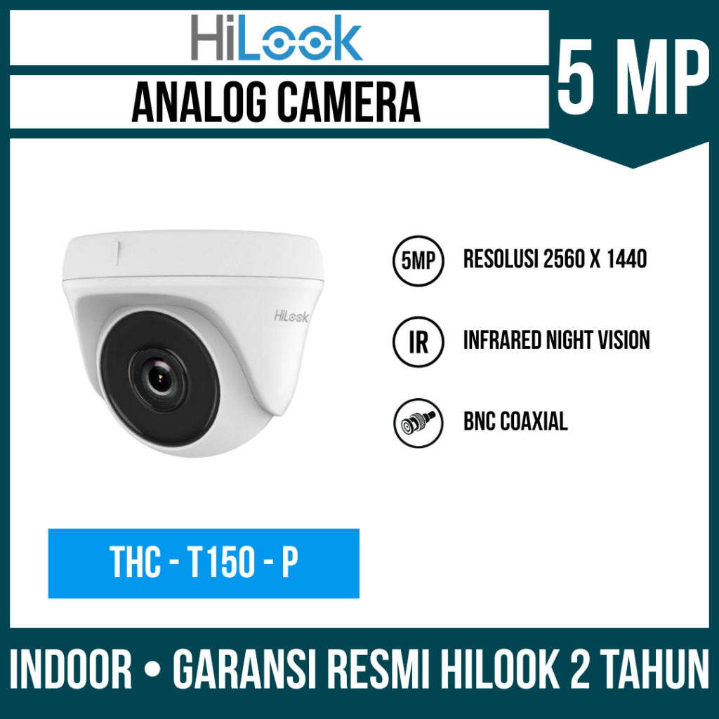 Kamera CCTV Hilook 5MP Indoor Outdoor Kamera CCTV