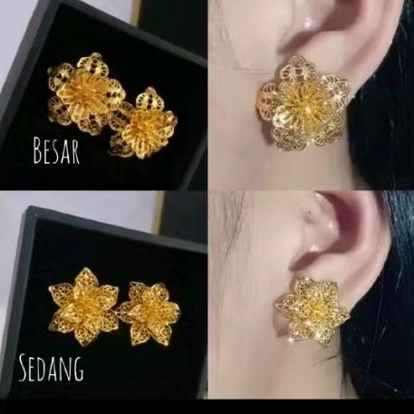 Xuping88 Anting Kendari Bunga titanium Wanita Giwang