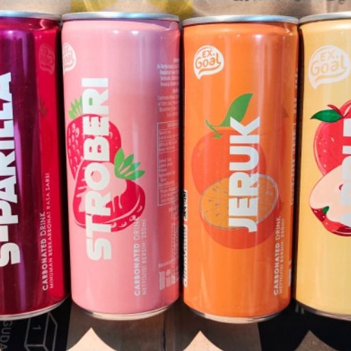 Ex.Goal Minuman Kaleng Soda S-Parilla 1 Dus 20 Botol ukuran 250ml