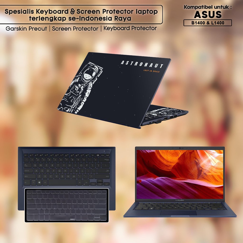 Screen Protector Anti Gores Cover Garskin Laptop Precut Custom Fit Kompatibel untuk Asus ExpertBook 