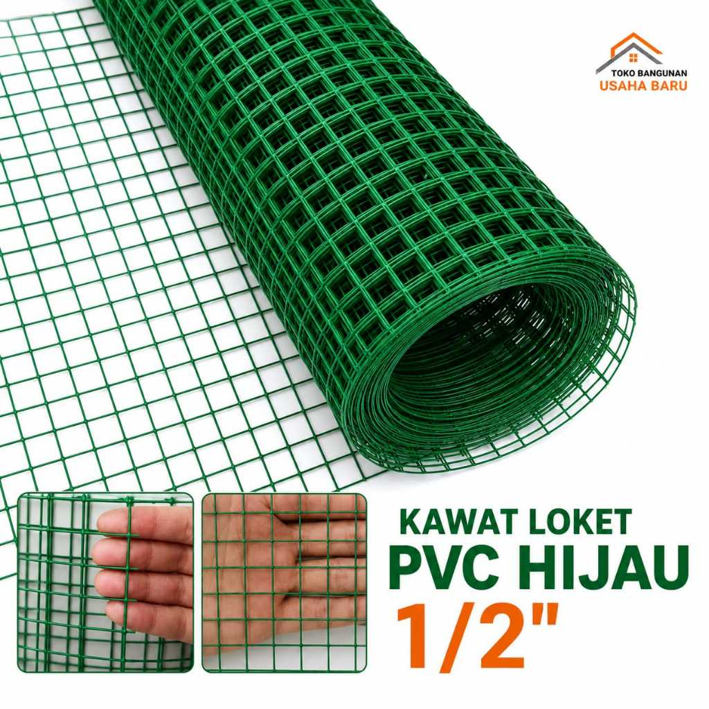KAWAT LOKET HIJAU/KAWAT LOKET PVC ANTI KARAT/KAWAT LOKET PVC 1/2”