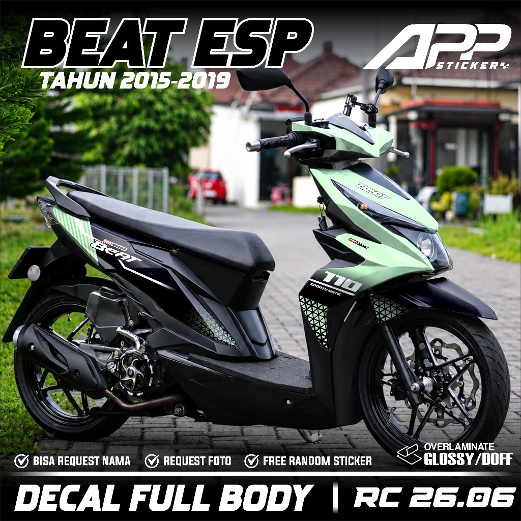 Terbaru COD Decal Sticker Full Body Beat fi Esp Beat Street 2015 2016 2017 2018 2019 Sticker Full Bo