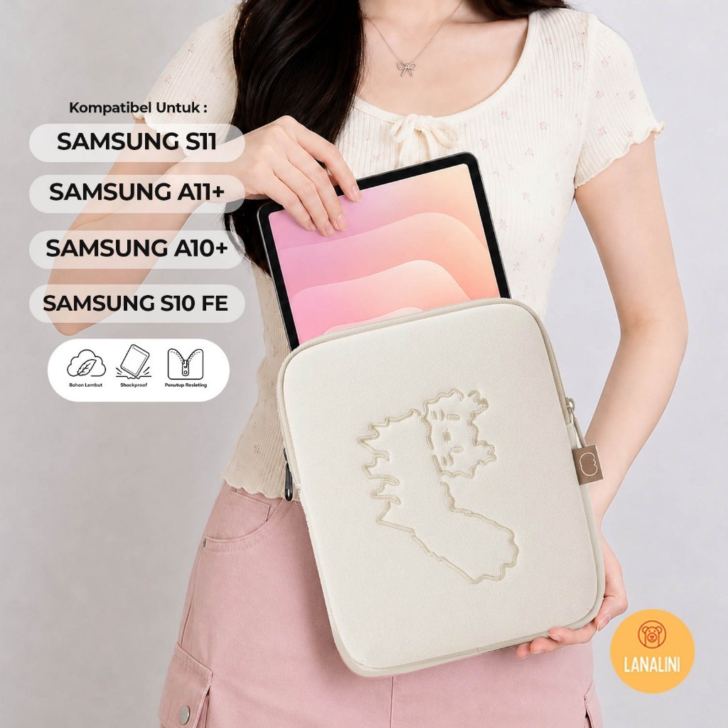 Tas Tablet Sleeve untuk Samsung Galaxy Tab S11 / S10+ S10 Lite / S9 FE /  S7+ S7 FE / S8 S8+ S9 S9+ 
