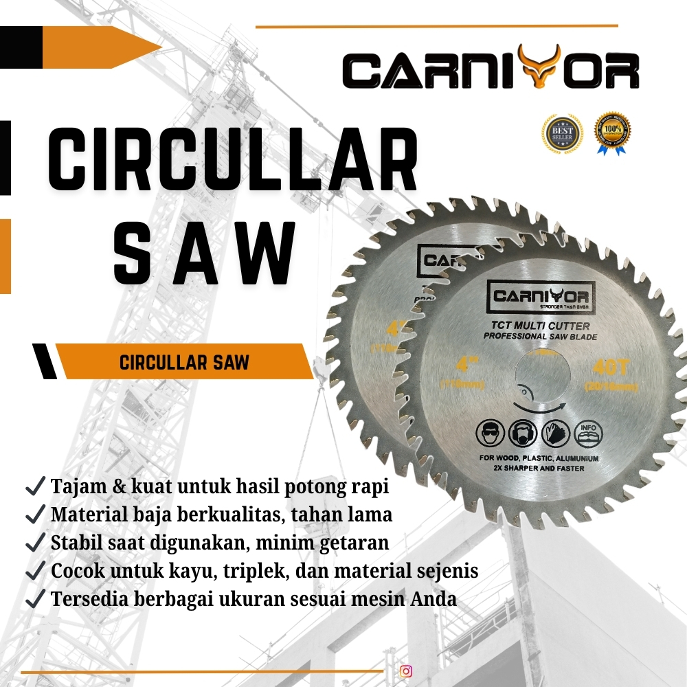 PISAU CIRCULAR SAW /PISAU CIRCULAR SAW 4 INCH/ PISAU CIRCULAR SAW T40 /MATA CIRCULAR SAW 4 INCH MATA