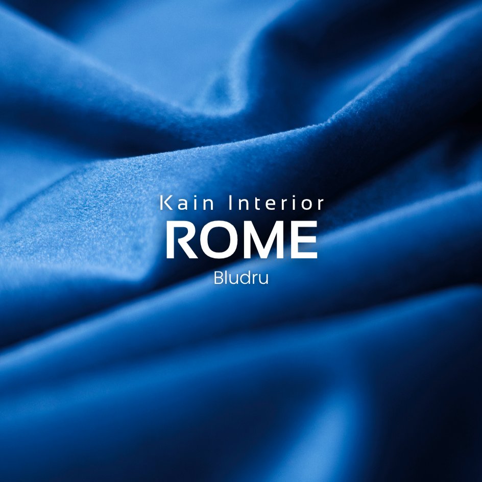 Casa Royal [ROME] Kain Sofa Bludru/Kain Crushed Velvet Glossy/Kain Beludru Kilap/Bahan Jok Kursi Sof