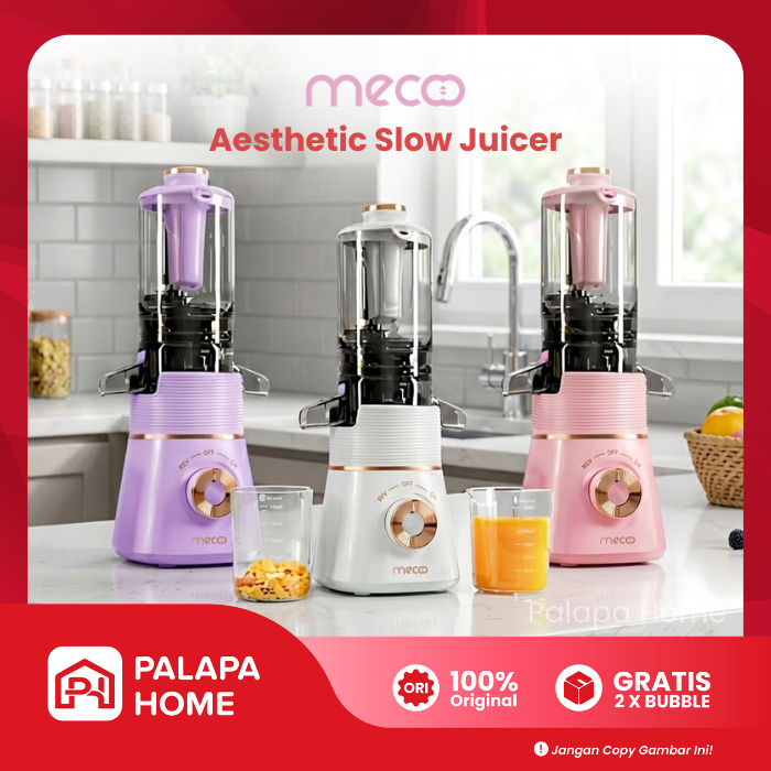 Mecoo Slow Juicer Low Watt | Blender Juice Buah Mecco Juser Meco Tanpa Ampas Aesthetic