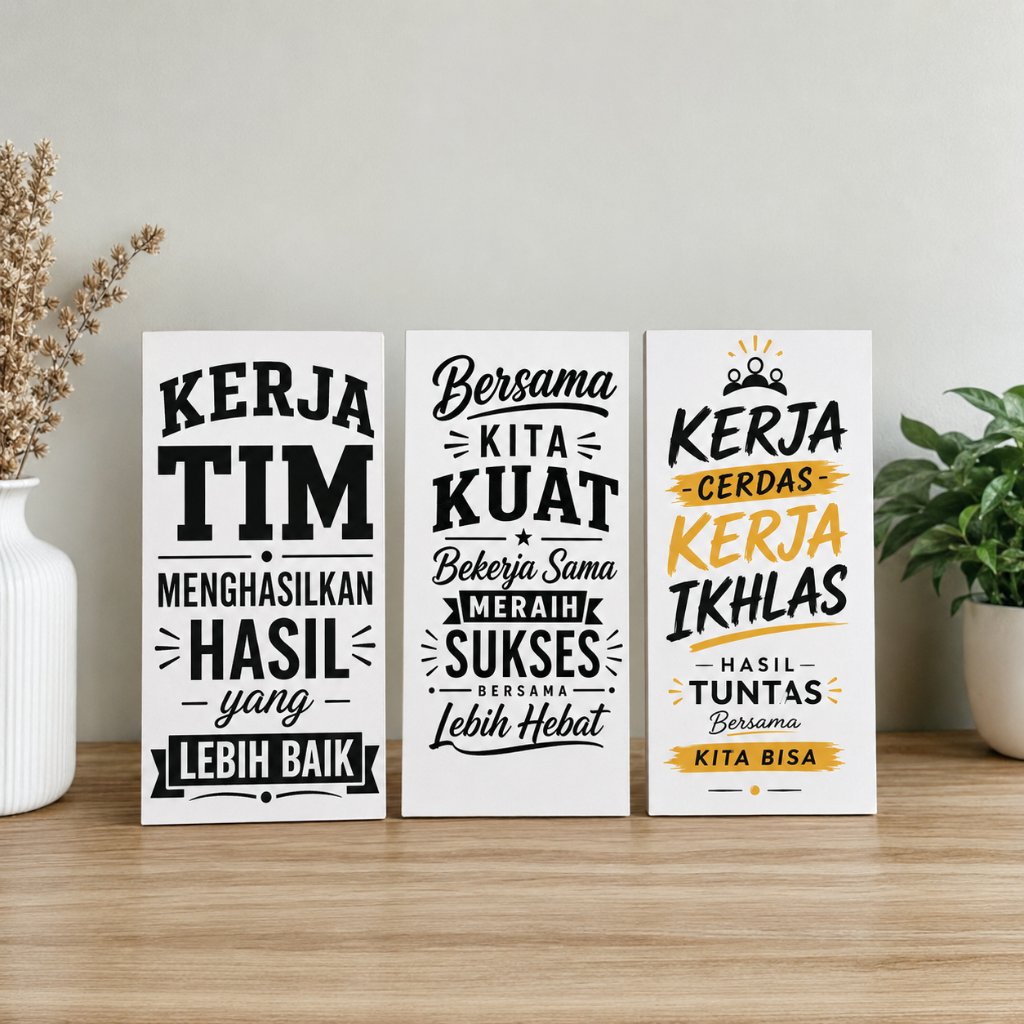 HIASAN DINDING MDF QUOTE/MOTIVASI AFH012