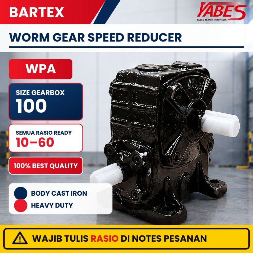BARTEX Gearbox WPA Size 100 Ratio 10-60 Worm Gear Speed Reducer