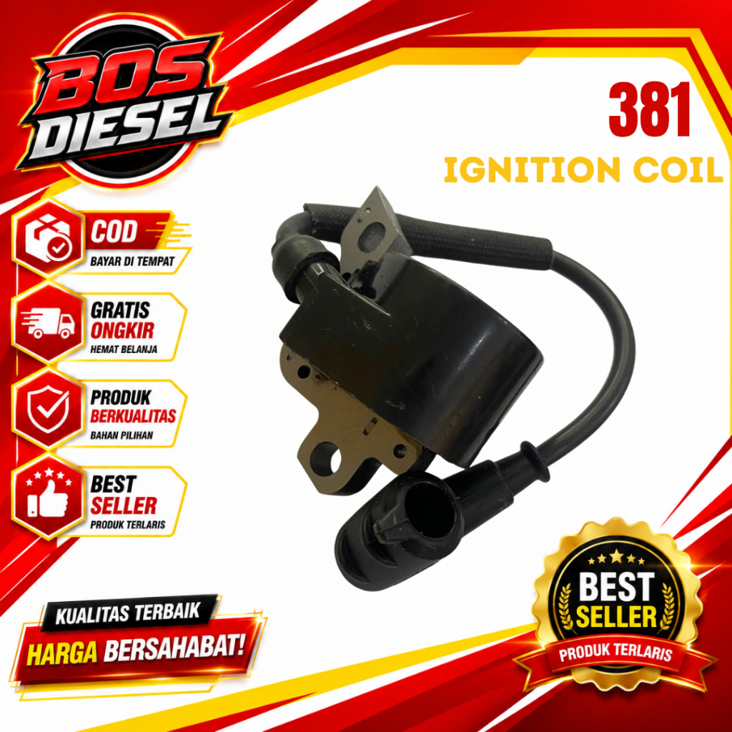 Ignition Coil Chainsaw 381 Koil Pengapian Mesin Gergaji Kayu Chainsaw ST 381