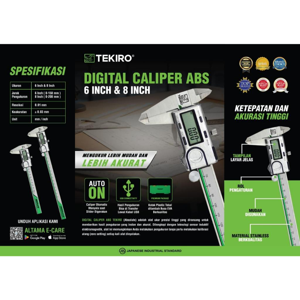 TEKIRO SIGMAT DIGITAL -DIGITAL CALIPER ABS