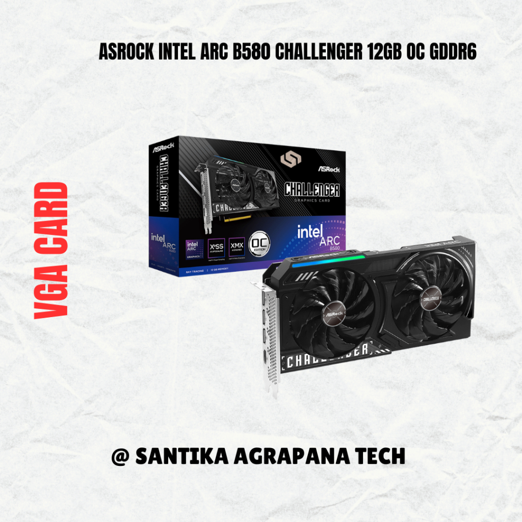 Asrock Intel Arc B580 Challenger 12GB OC GDDR6