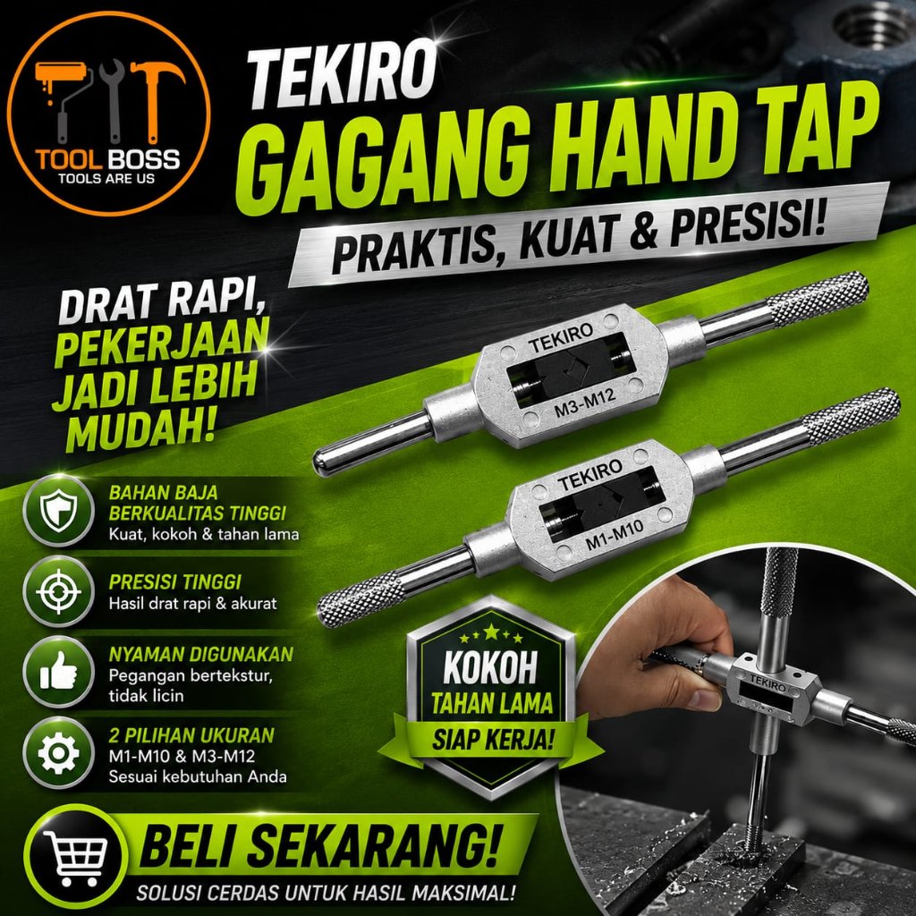 TEKIRO Gagang Hand Tap M1-10/M3-M12