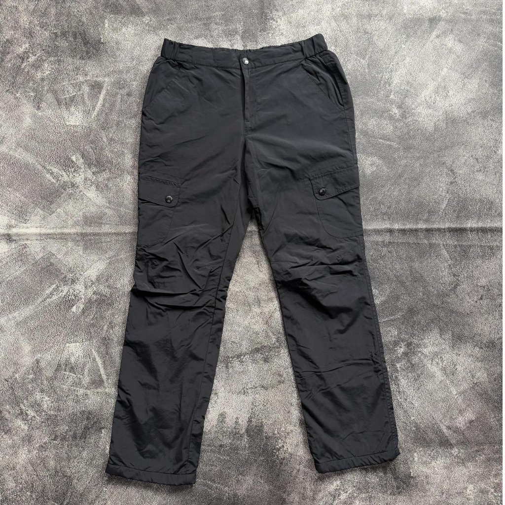 Hangten Celana Cargo Joger L Hitam Training Panjang Balon Parasut Outdoor Gym Lari Olahraga Trackpan