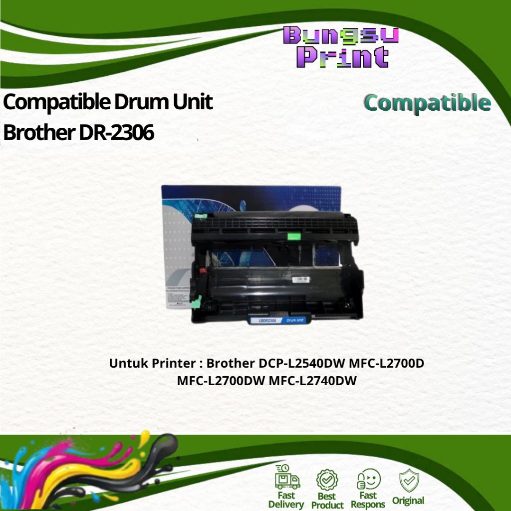 Compatible Drum Unit Brother DR-2306 For Printer DCP-L2540DW MFC-L2700D MFC-L2700DW MFC-L2740DW