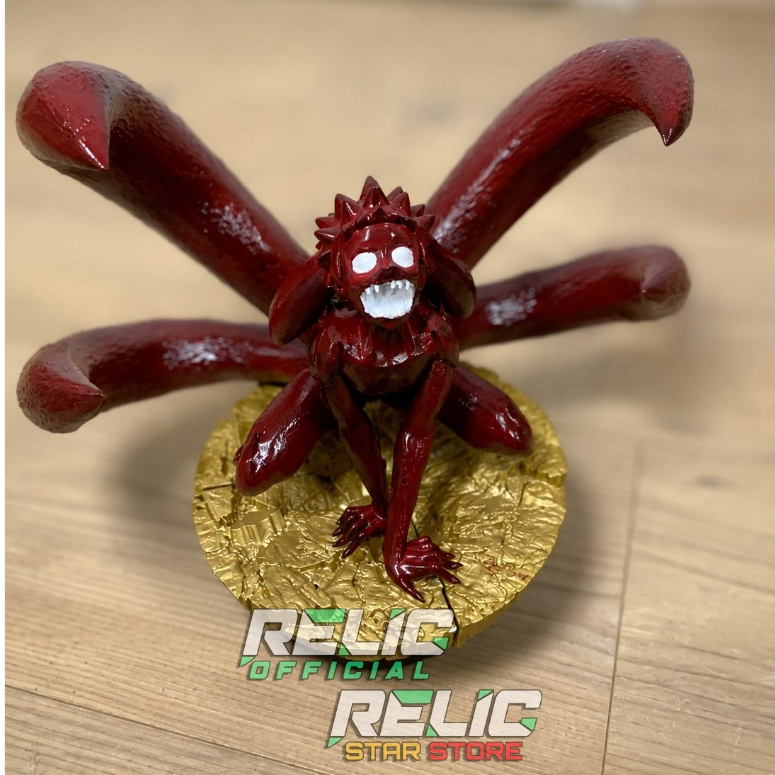 Action Figure Naruto Kyubi Ekor 4 Monter Perubahan Kurama Biju Statue Anime Mainan Toy Toys Pajangan