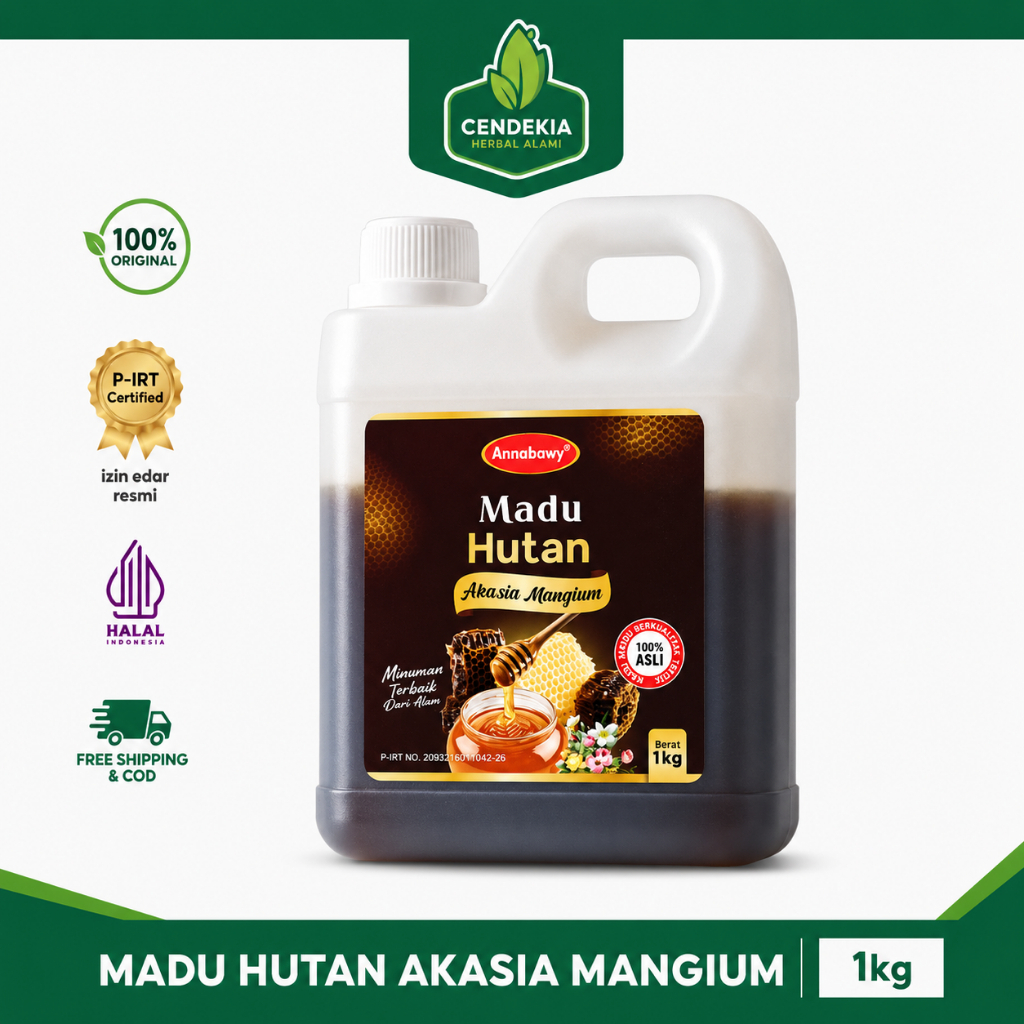 Madu Hutan Asli AKASIA MAGIUM Murni tanpa Campuran 1kg Dan 500 Gram AN-NABAWY