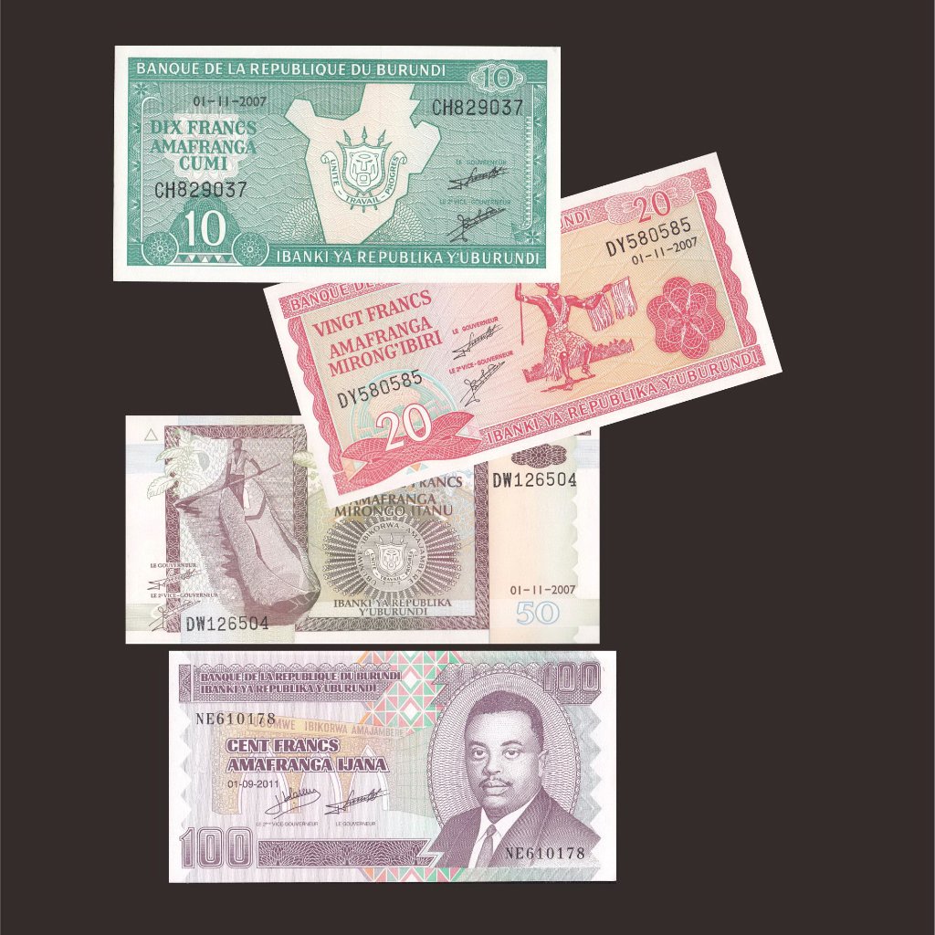 Uang kertas asing Burundi #Francs