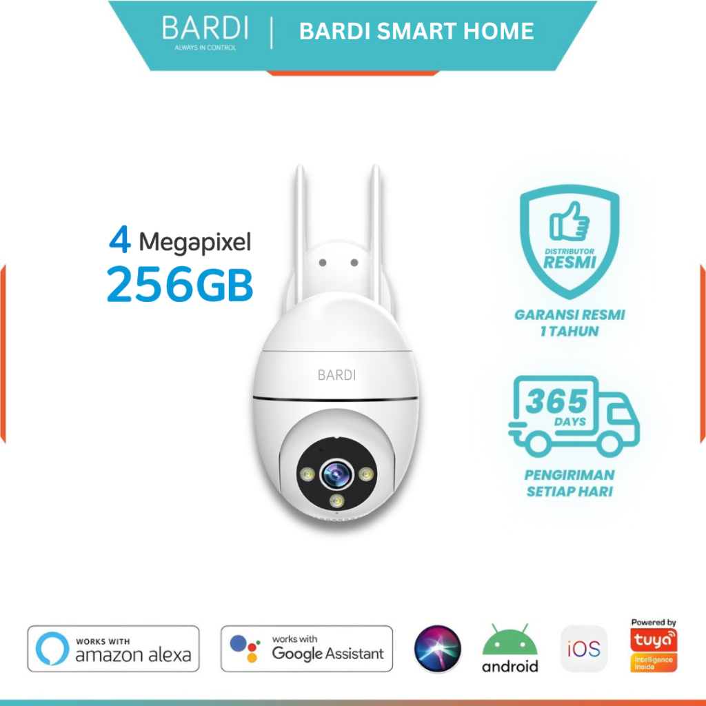 BARDI Smart IP Camera CCTV Outdoor PTZ Lite Version with Alarm Home Automation