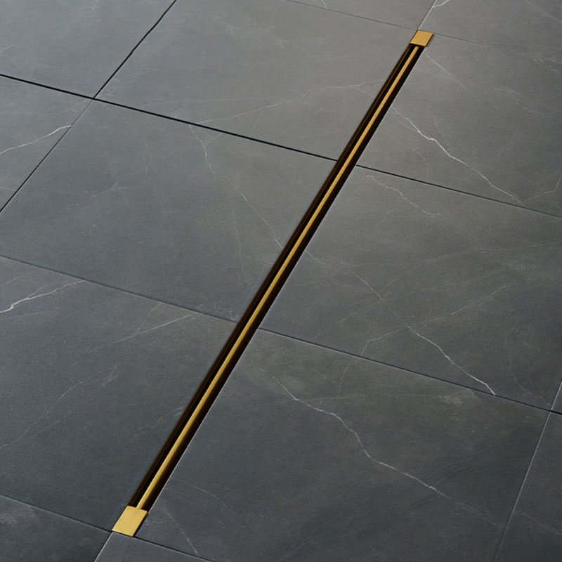 Cavaro Linear Floor Drain - Brushed Gold | Drain Lantai Linear Cavaro - Emas Doff