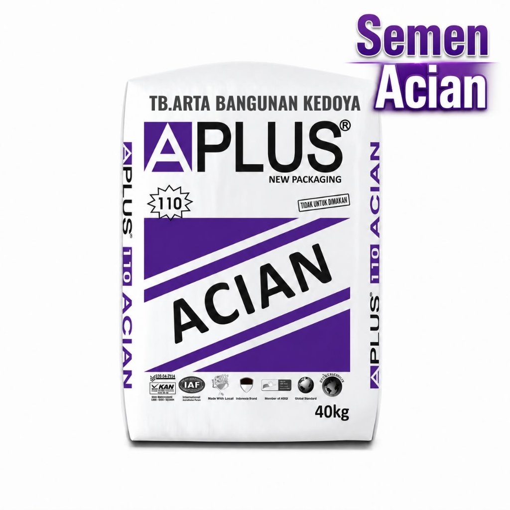 Semen Instant Aplus 110 Acian Tembok ( 40 Kg / Zak )