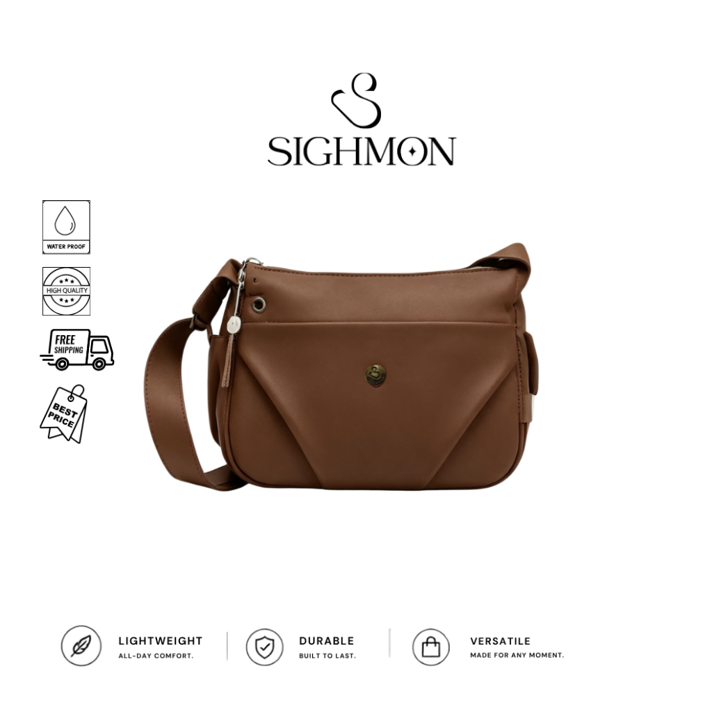 [DELANCY] SIGHMON - Tas Selempang Bulan Medium Casual Crossbody Bag, Shoulder Bag