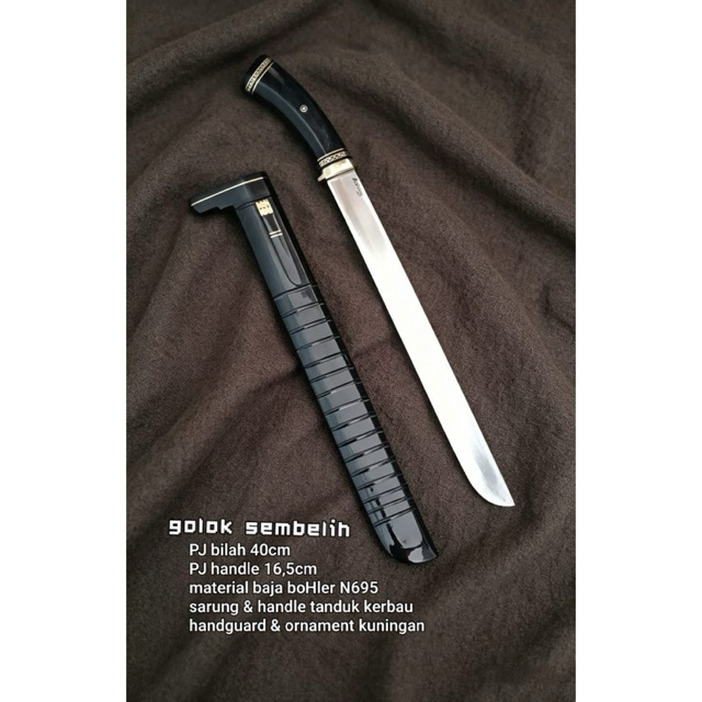 PISAU SEMBELIH FULLTANDUK HITAM BOHLER N695 40 CM