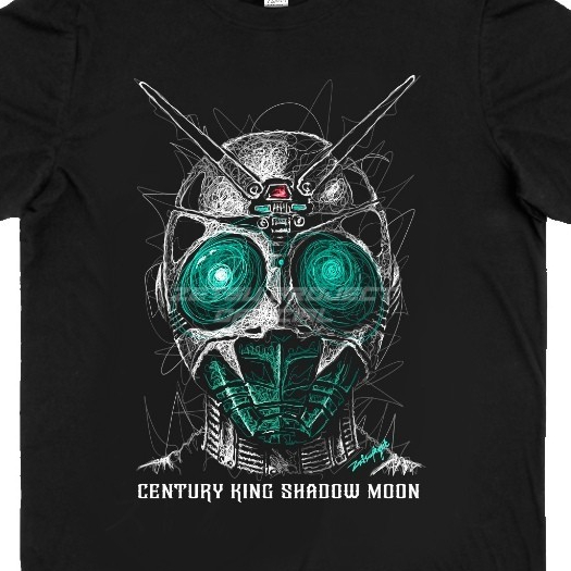 Shadow Moon Kaos Kamen Rider Regular Fit Lengan Pendek