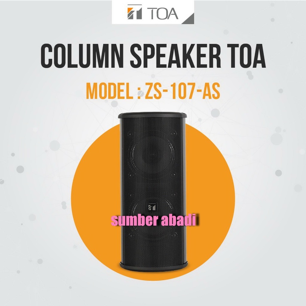 Speaker Column Toa ZS107 AS/TOA ZS107 AS Speaker Column Toa Zs 107 As