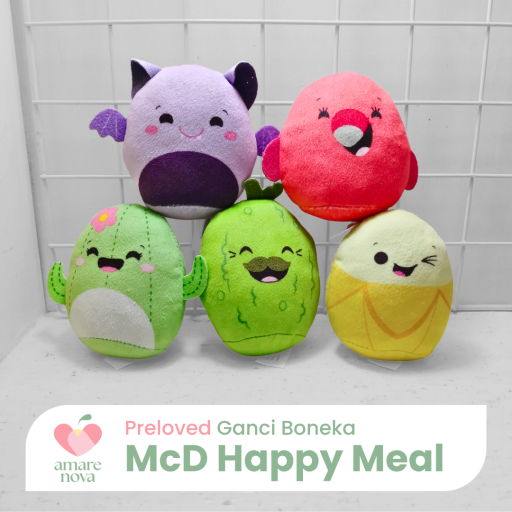 [P] Gantungan Kunci Ganci Boneka McD Happy Meal Sanrio Squishmallow Sumikko Gurashi TY
