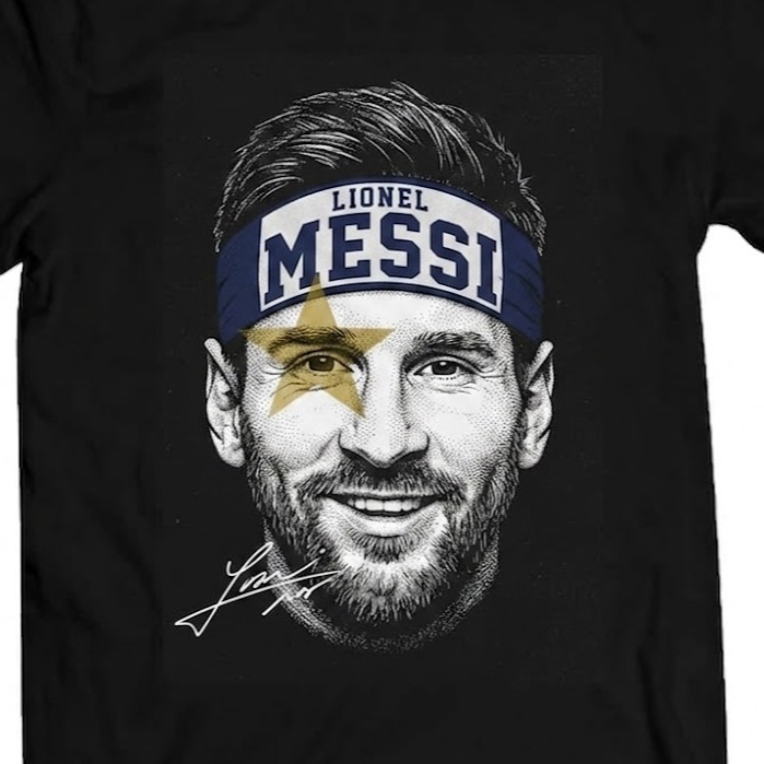 Tshirt Football Figure -Messi - Combed
