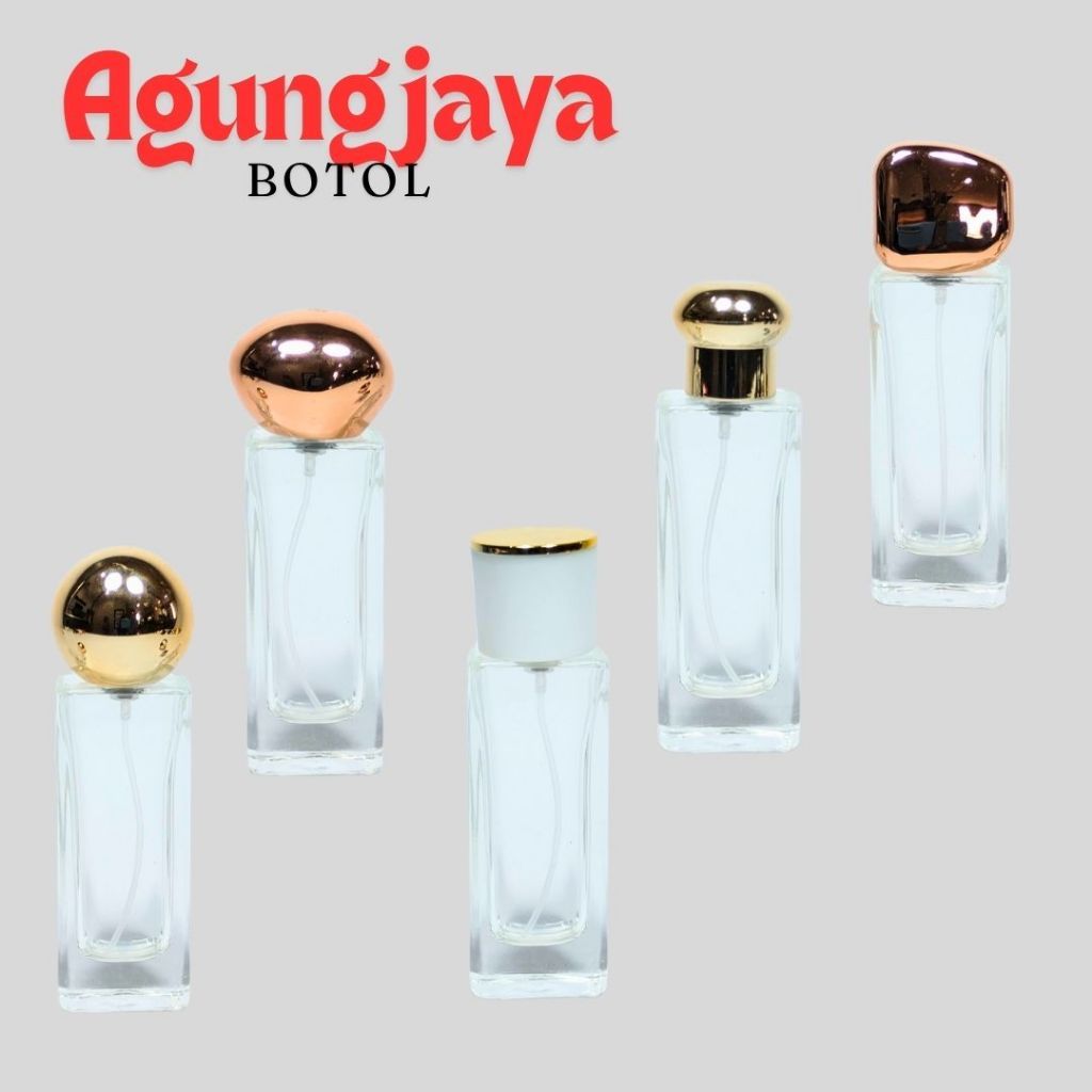 Botol Kaca Parfum 30 Ml Jomelon Pump Easy Hitam / Botol Kaca Parfum 30 Ml /  Botol Kaca / Botol Parf