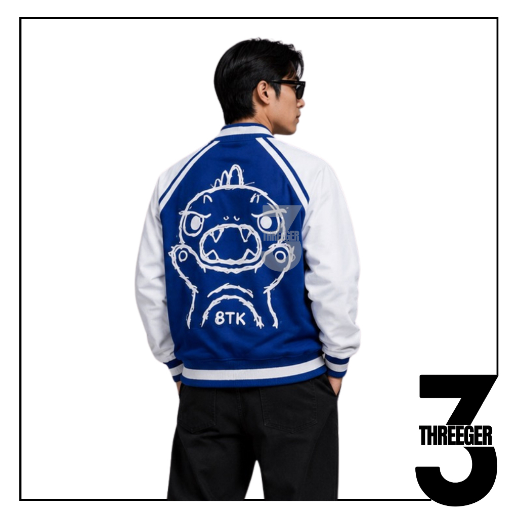 BTK Bestkiller Varsity Jacket Blue Authentic / Jacket Varsity Bestkiller Original