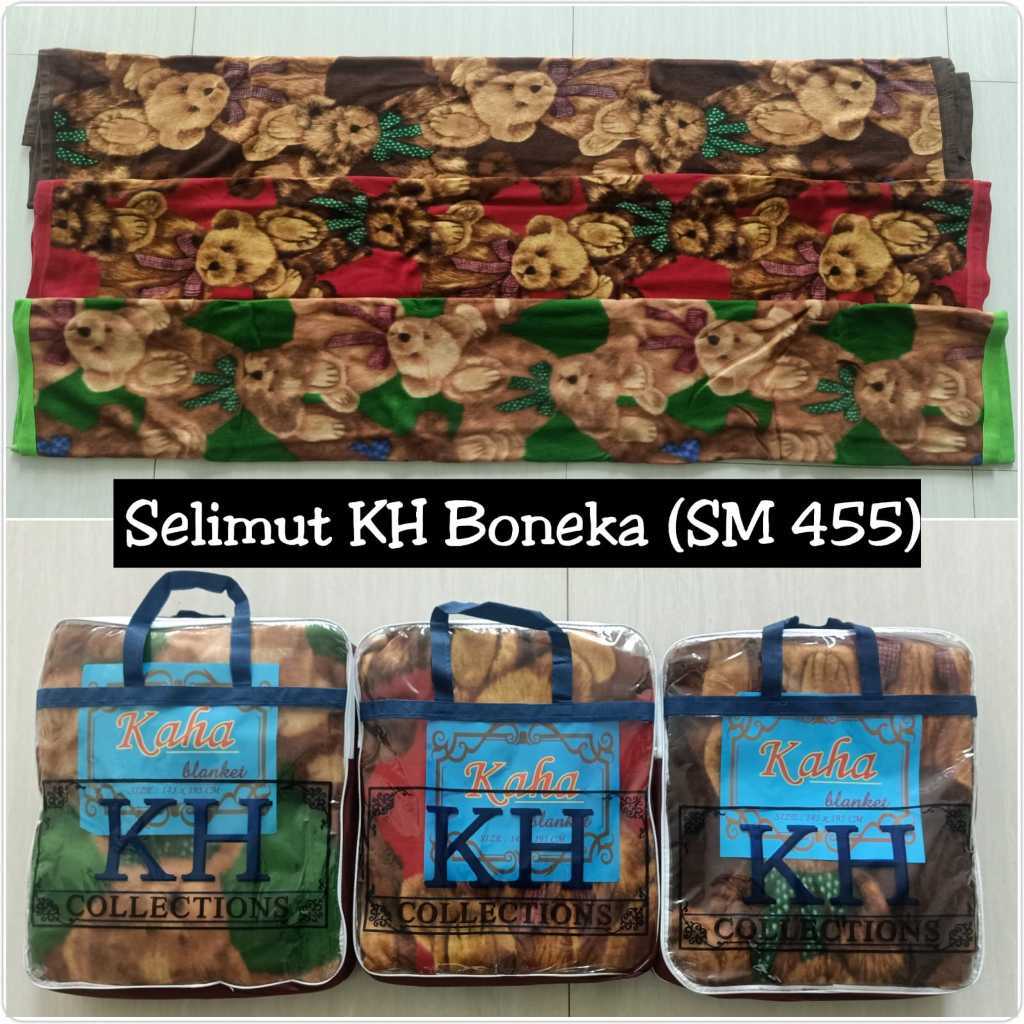 Selimut KH Boneka Uk. 145 x 195 CM / Selimut Hotel Kereta Bus / Selimut Jadul Tebal