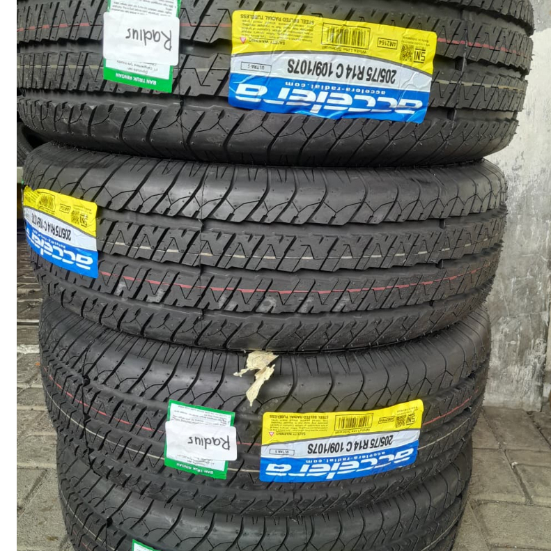 ban mobil lis putih r14 ACCELERA ULTRA5 WLW 205 75 R14