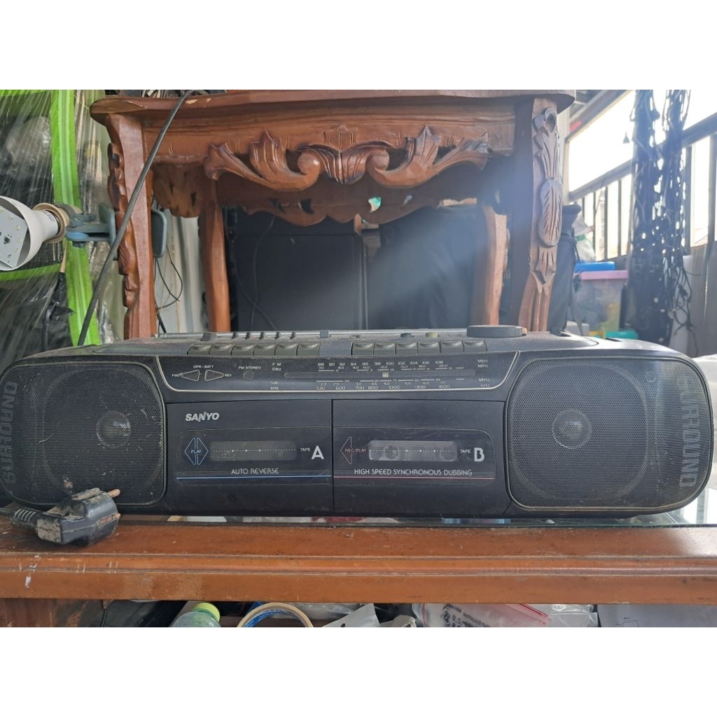 radio tape sanyo, lawas, normal