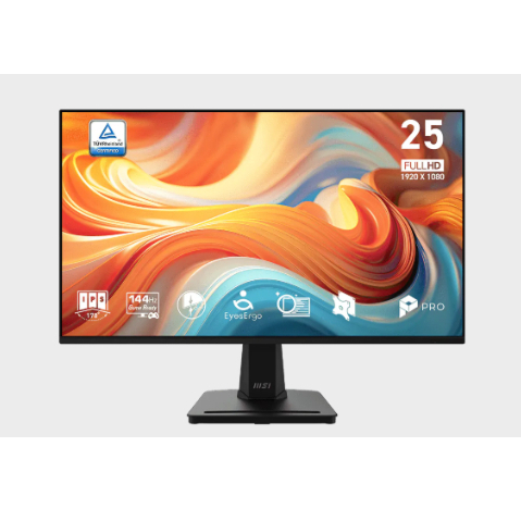 Monitor Bisnis Gaming MSI PRO MP251 E14L 24.5" IPS FHD 144Hz