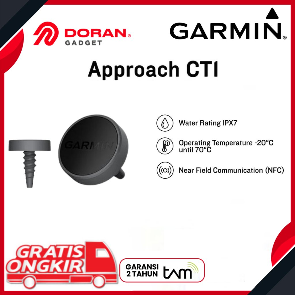 Garmin Approach CT1 Tag Pelacakan Klub Golf - Garansi Resmi