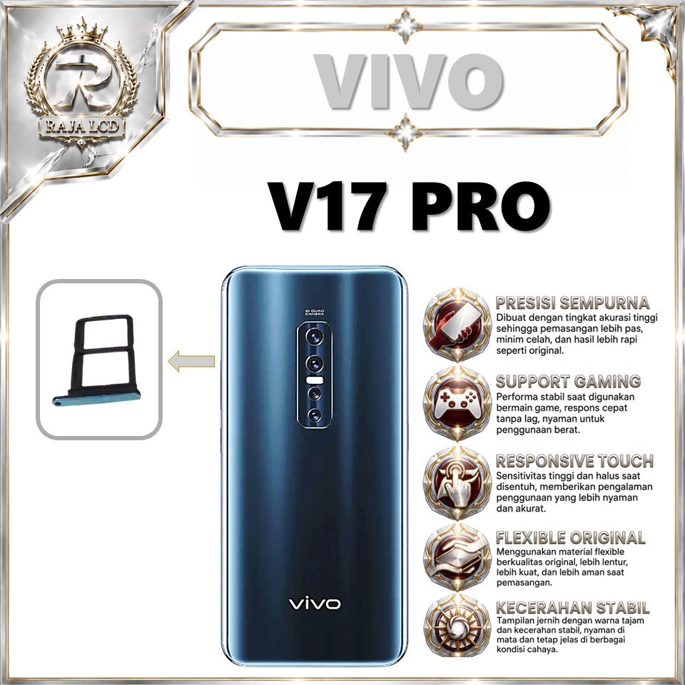 SIMLOCK / SIMTRAY VIVO V17 PRO SIMCARD / TEMPAT KARTU ORIGINAL